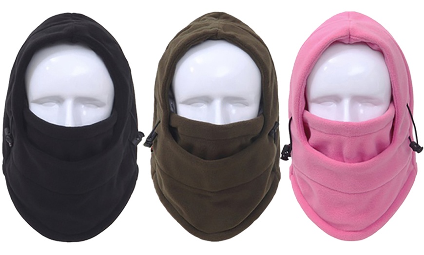 Image 16: Six-in-One Winter Thermal Fleece Hat