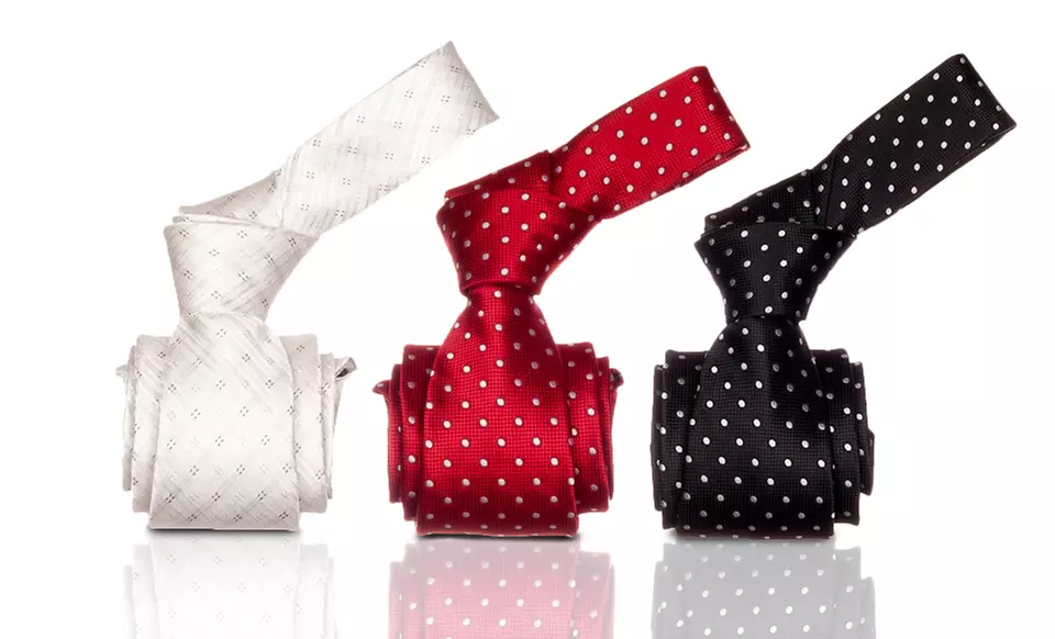 Republic Men's Dotted Woven Neckties. Multiple Styles Available. Free Returns. - Primary Image