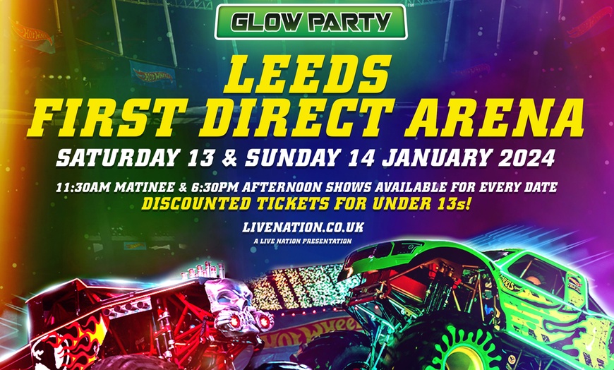 Image 6: Ultimate Glow Party with Hot Wheels Monster Trucks Live in the UK!