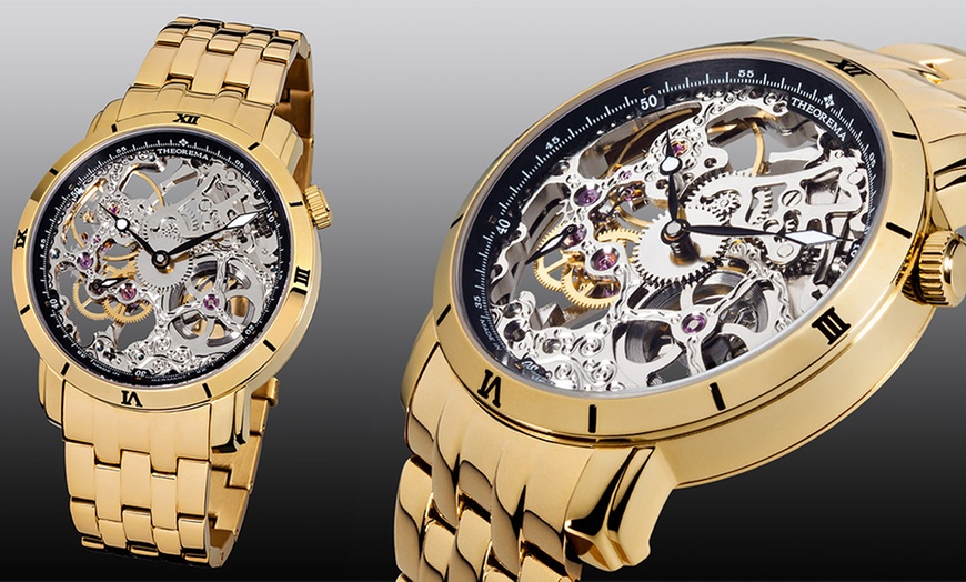 Image 2: Men's Theorema Rio Skeleton Watch