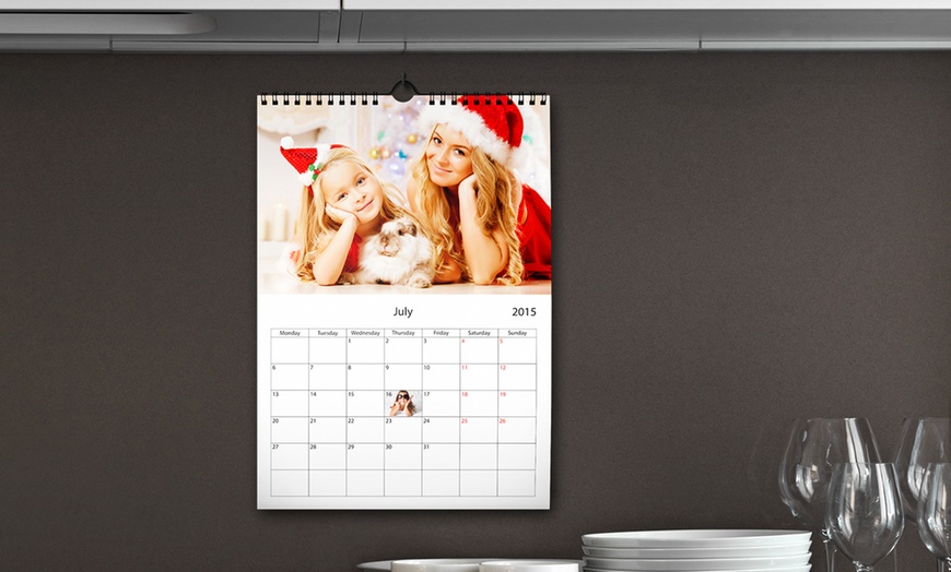 Image 1: Personalised Photo Wall Calendar