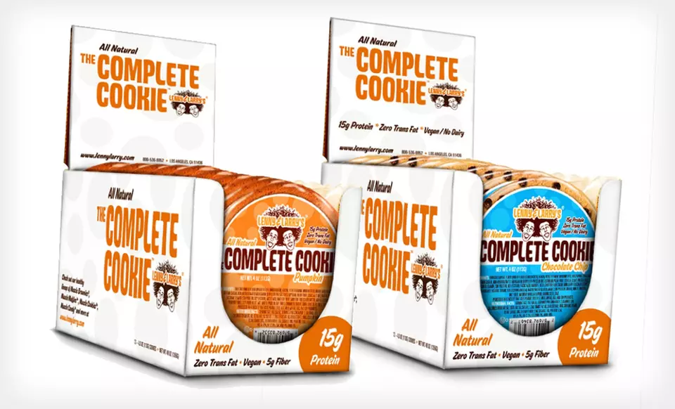$14.99 for a 12-Pack of Lenny & Larry’s The Complete Cookie ($21.79 List Price). 6 Flavors Available. - Second Medium