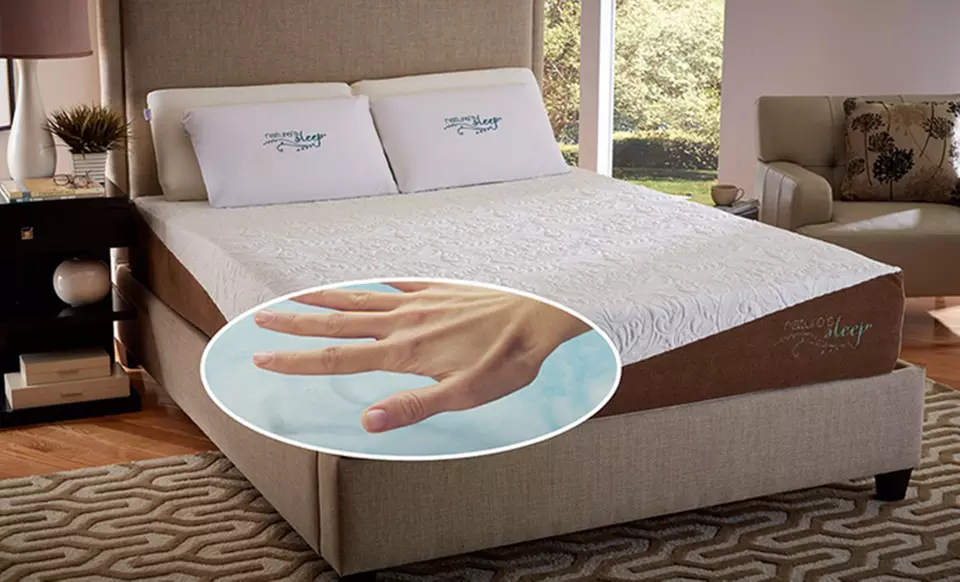 Nature's Sleep 12" Gel Memory-Foam Mattress with Optional Foundation. 20-Year Limited Warranty.  - Primary Image