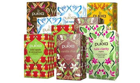 Fino a 12 set di té Pukka disponibili in vari gusti