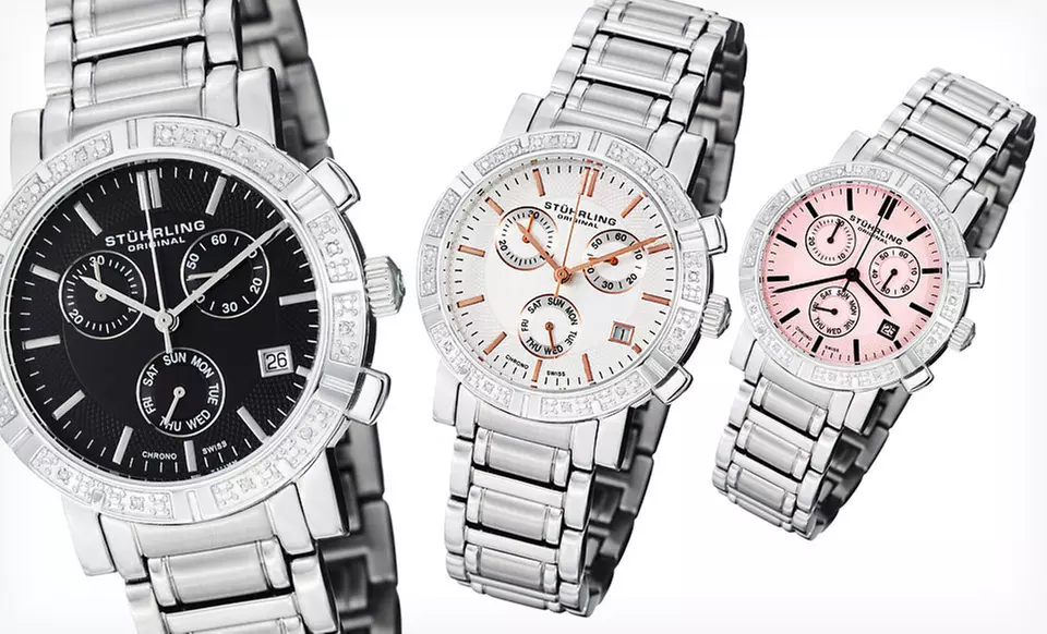 Men's and Women's Diamond-Accent Stuhrling Original Watches (Up to 90% Off). Free Shipping and Free Returns. - Second Medium