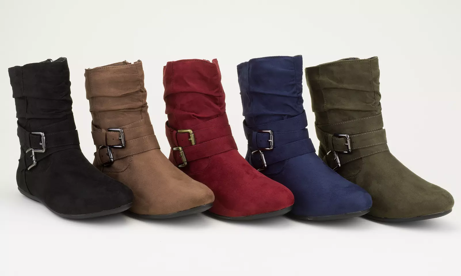 Olive Street Aneesa Buckle Slouch Bootie | Groupon Exclusive (Size 7) - Primary Image