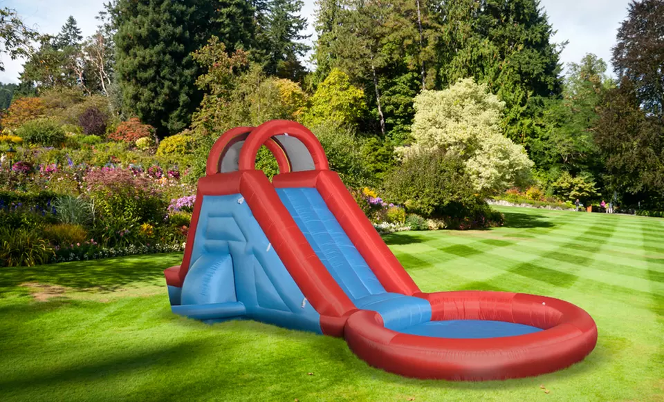 Inflatable Backyard Water Slide and Pool - Primary Image