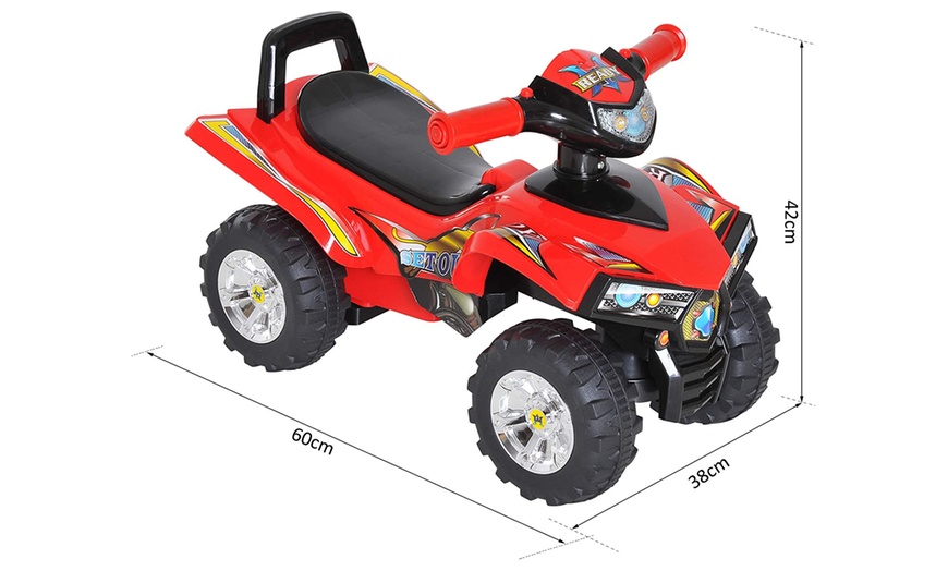 Image 8: HomCom Kids Quad Bike Ride-on