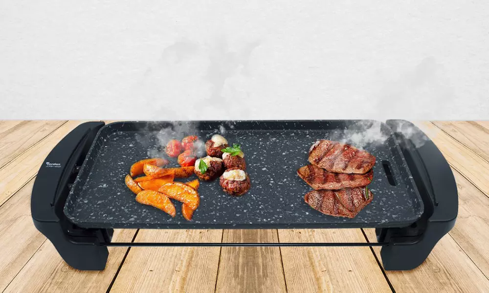 Piastra elettrica in alluminio antiaderente da 1600 W con spedizione gratuita - Image 5