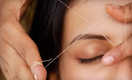 Three Threading Sessions for the Eyebrows or Upper Lip or Three Brazilian Bikini Waxes at Yodi Threading Spa (Up to 61% Off) - Primary Image