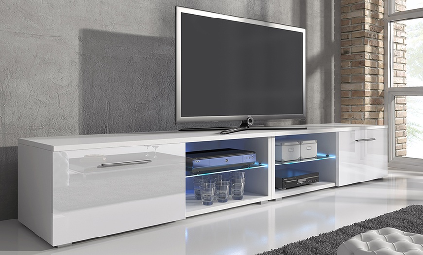 Image 12: TV Unit with LED Lighting