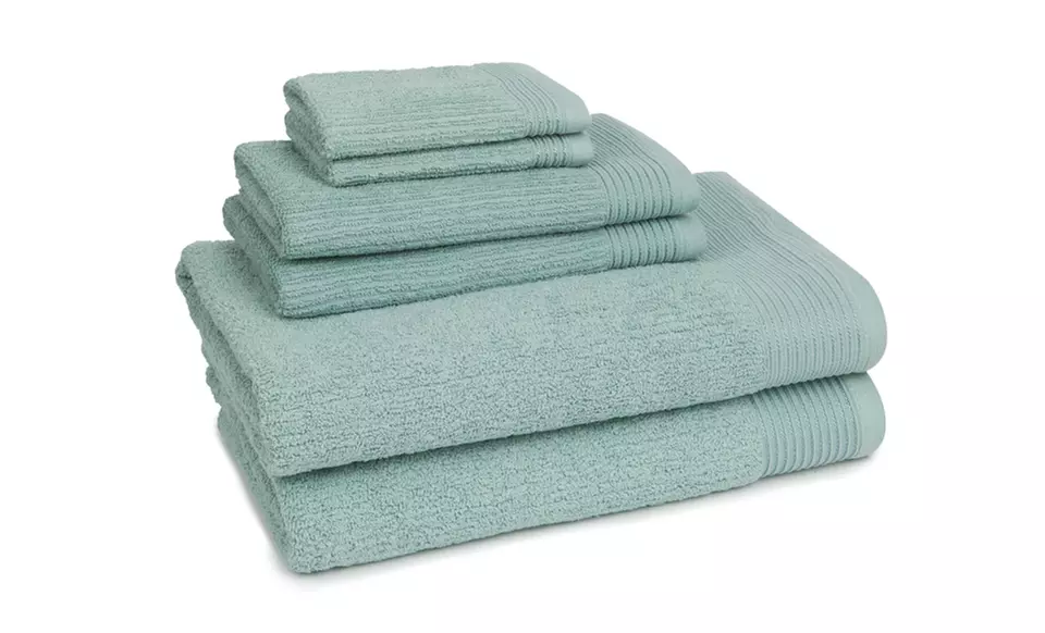 Supreme Spa 6-Piece Textured Towel Sets - Second Medium
