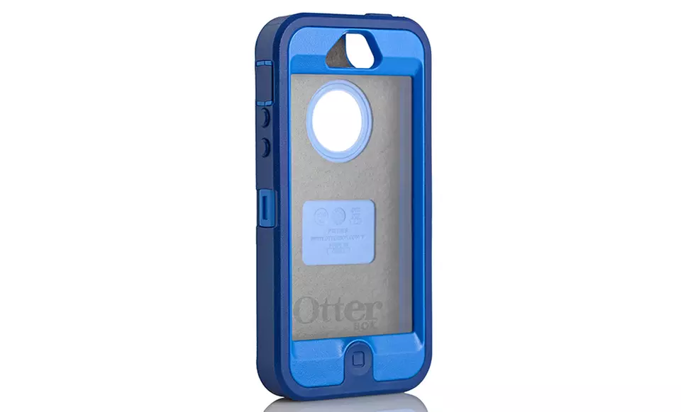 Otterbox Defender iPhone 5 Hybrid Case and Holster in Black, Blue Night, or White Glacier. Free Returns. - Second Medium