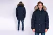 The Wild Stream Men's Padded Long Winter Coat With Free Delivery - Image 5