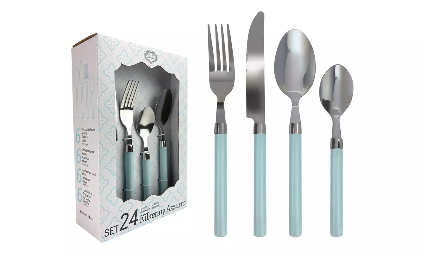 Set di 24 posate in acciaio inox Kilkenny