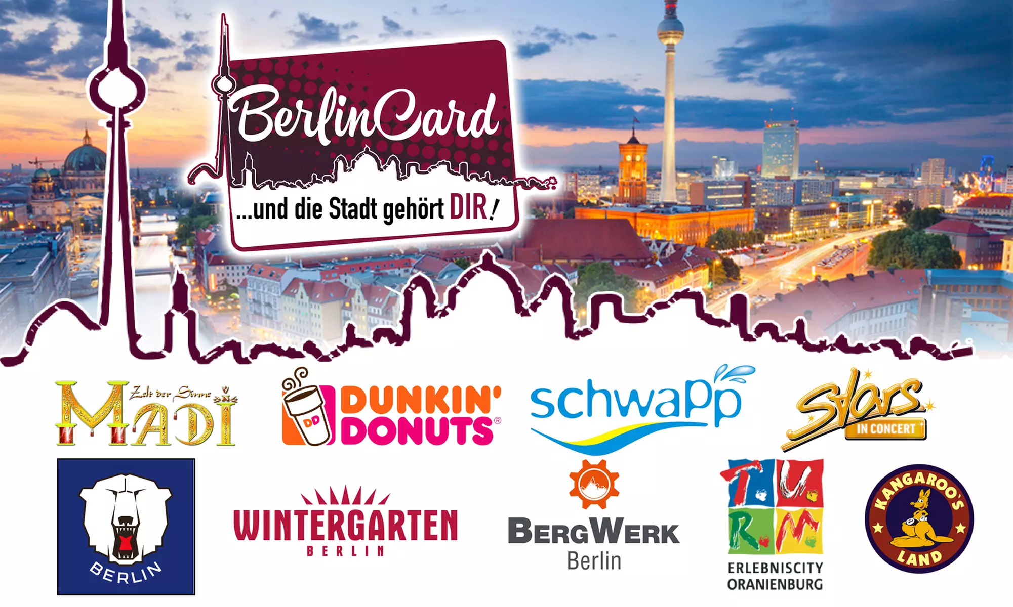 7 Tage oder 1 Jahr BerlinCard inkl. BerlinCard-Wegweiser für 1 Person (bis zu 59% sparen) - Primary Image