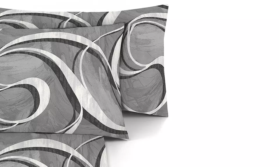 Completo Lenzuola No Stiro, Microfibra effetto Seta, Made in Italy