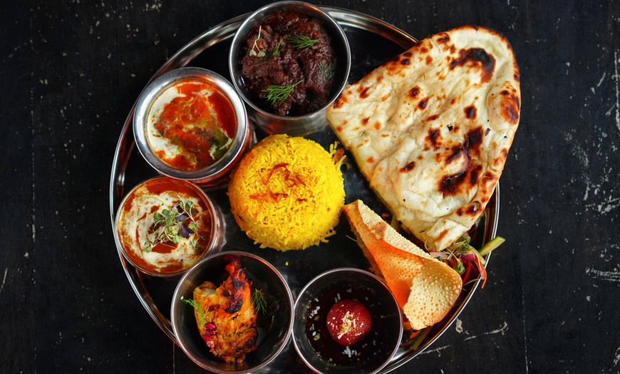 Image 2: ✦ Indian Thali Brunch Sharing Plate for One or Two at ISH Restaurant