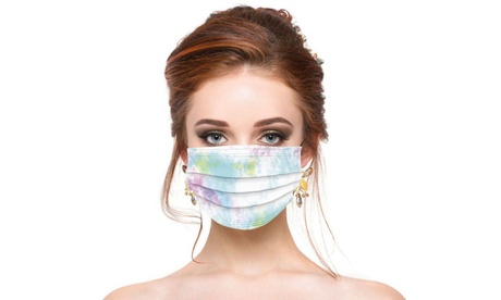 50 mascherine colorate monouso, disponibili in 5 colori