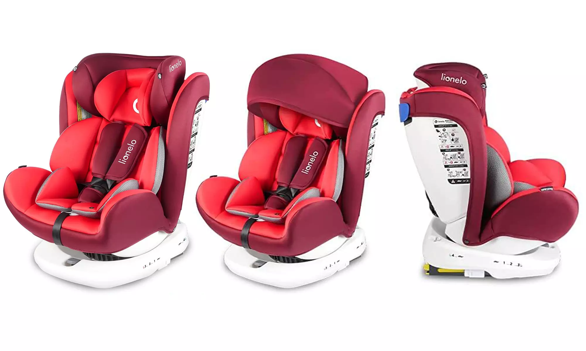 Seggiolino da auto Lionelo Bastiaan con Isofix e opzione per organizer e parasole, disponibile in 4 colori - Primary Image