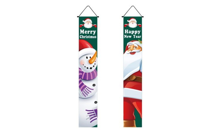 Image 8: Hanging Christmas-Themed Banners