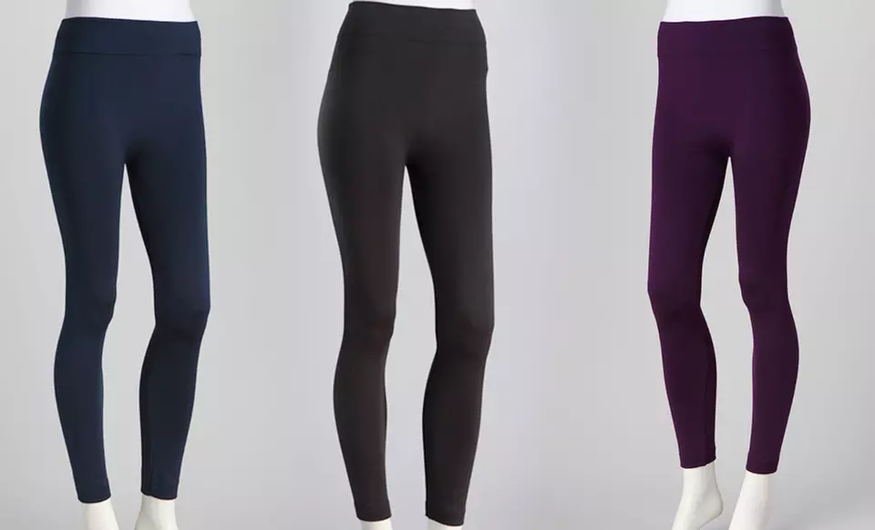 Ezi Fleece-Lined Leggings 6-Pack. Multiple Colors Available. Free Shipping and Returns. - Primary Image