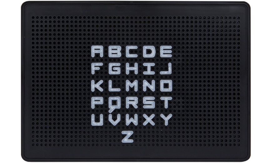 Image 2: Light-Up Peg Message Board