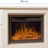 Image 3: Mueble avec cheminée électrique blanc
