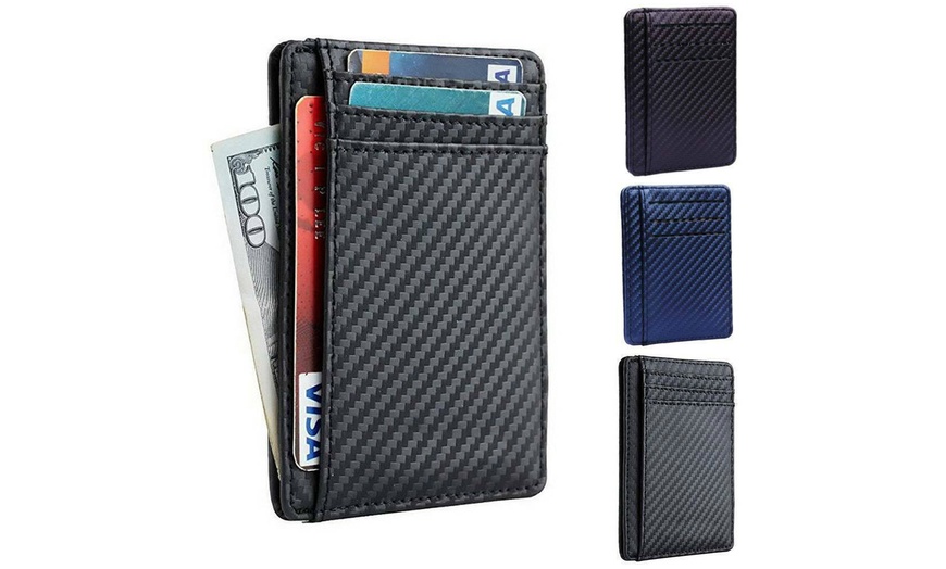 Image 1: Slim RFID Wallet