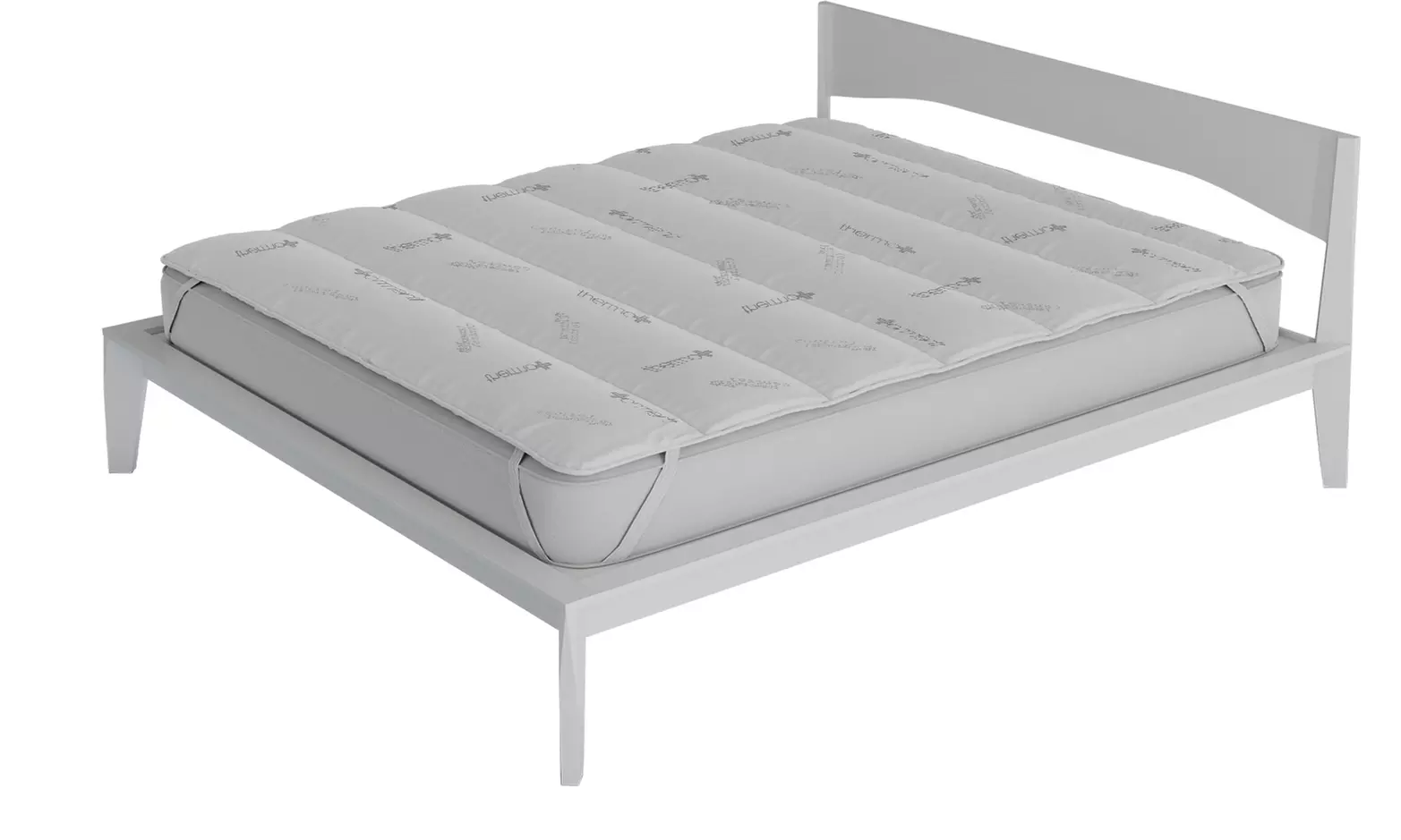 Topper imbottito e trapuntato