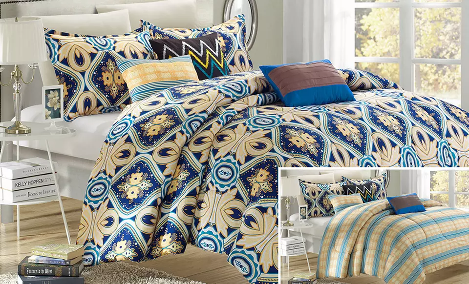 12-Piece Vienna or Sutton Place Reversible Comforter-and-Sheet Set for $79.99 or $89.99  - Second Medium