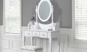 White Dressing Table Set