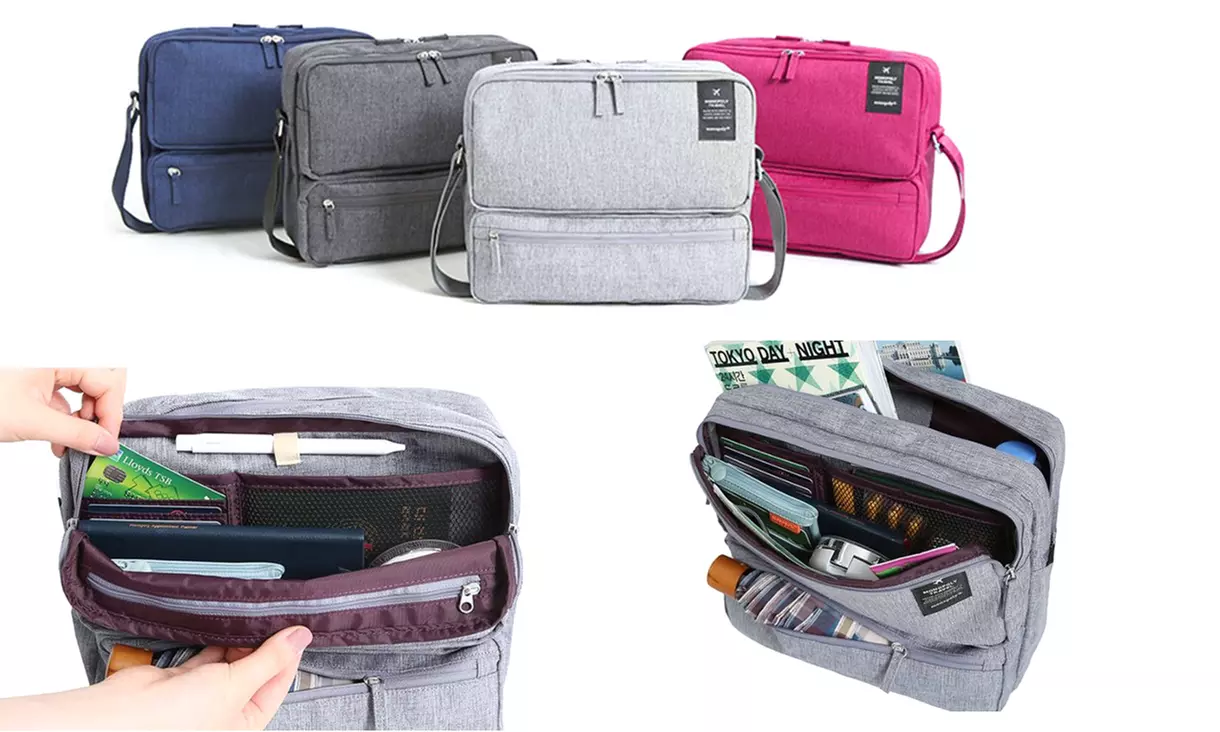 Sac de voyage bandoulière multi-compartiments - Primary Image