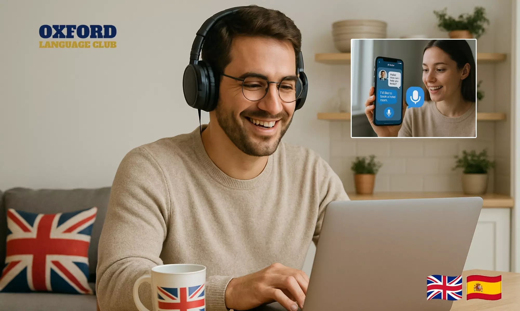 Curso de inglés con certificado de Oxford para niveles de A1 hasta B2