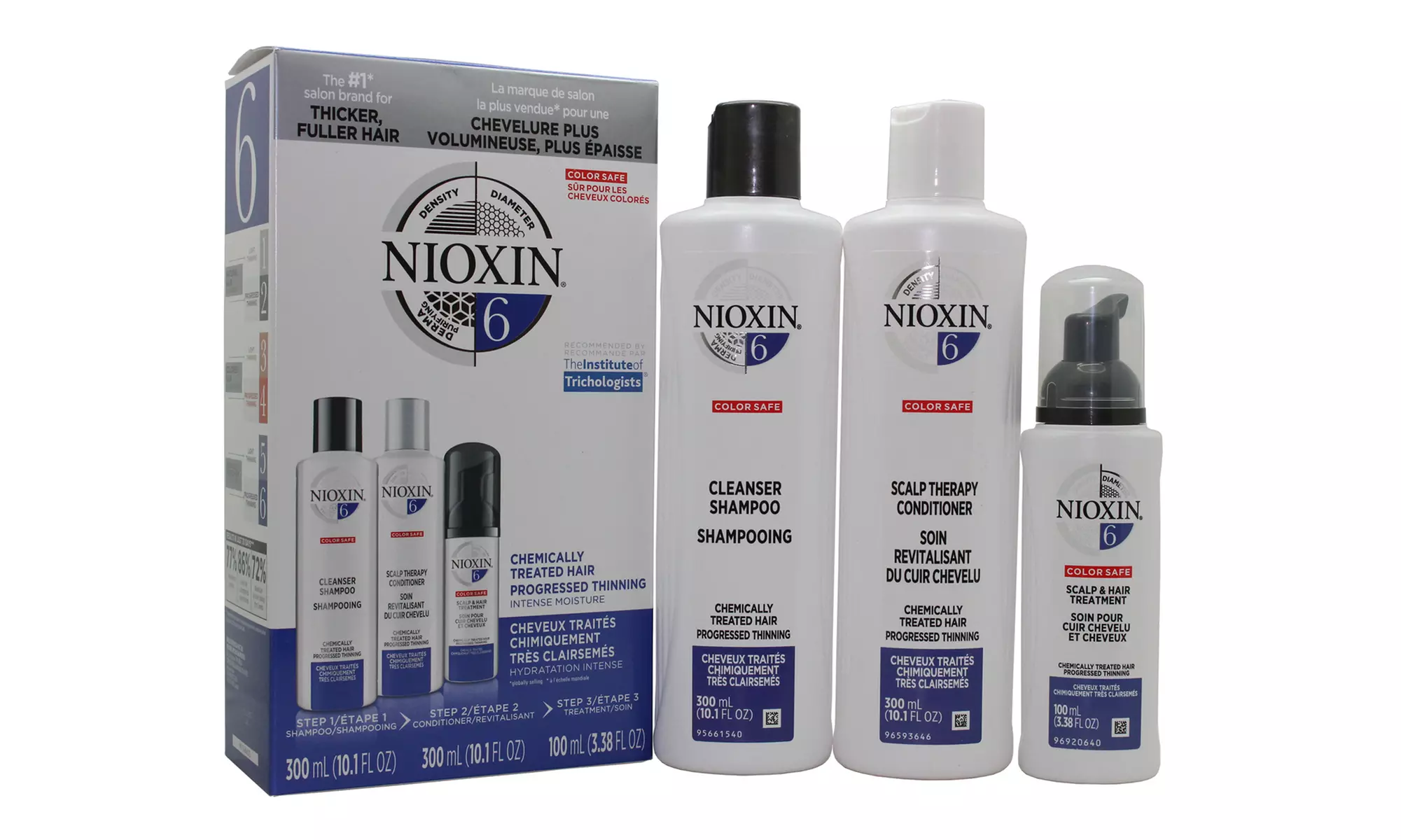 Nioxin System 1, 2, 3, 4, 5, or 6 Haircare Set (3-Piece) - Second Medium