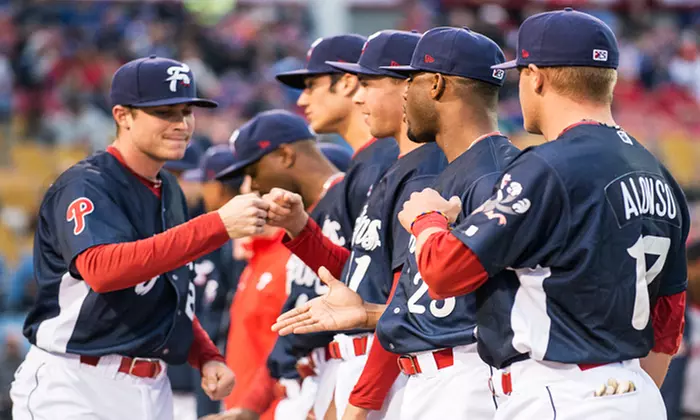 Reading Fightin Phils Baseball Game for Four with First Pitch & Autographed Ball (45% Off). Four Dates Available. - Primary Image