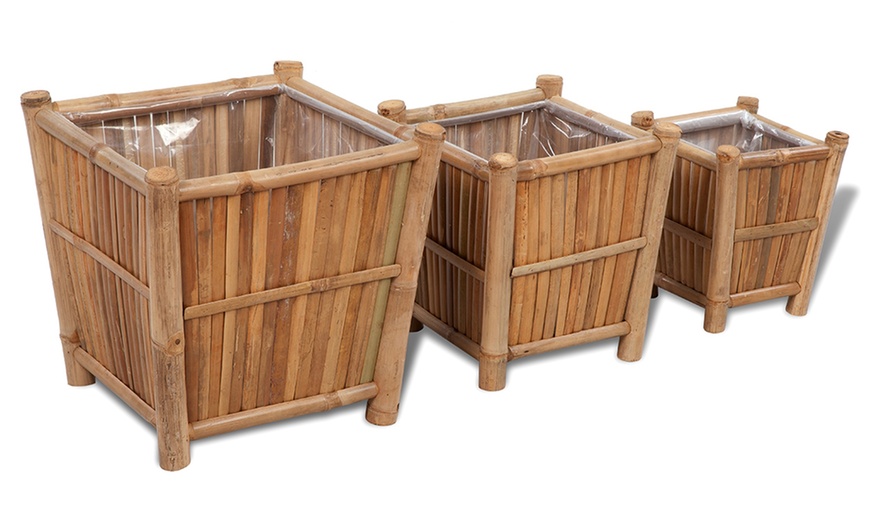 Image 9: Rectangular Wooden Planter