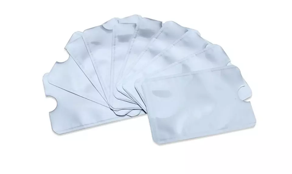 RFID Protective Sleeves for Credit and Debit Cards (10-Pack) - Second Medium
