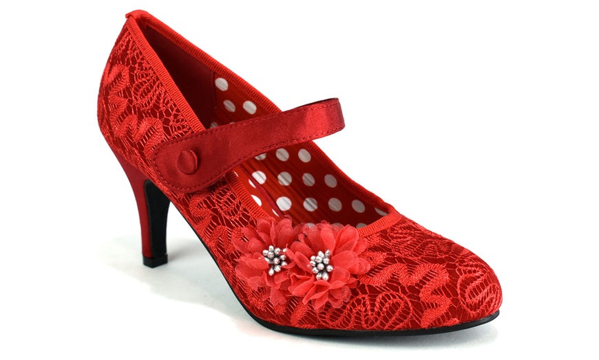 Image 18: Women's Floral Lace Shoes