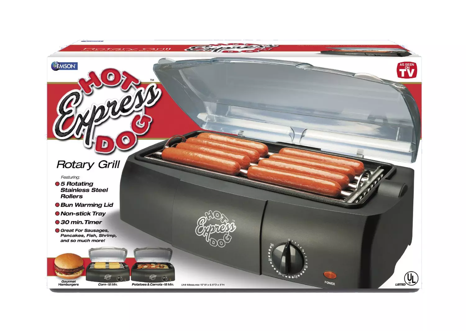 Hot Dog Express Countertop Electric Cooker - Second Medium