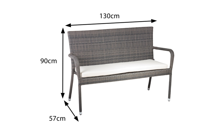 Image 5: Winchester Rattan-Effect 4-Seater Lounge Set