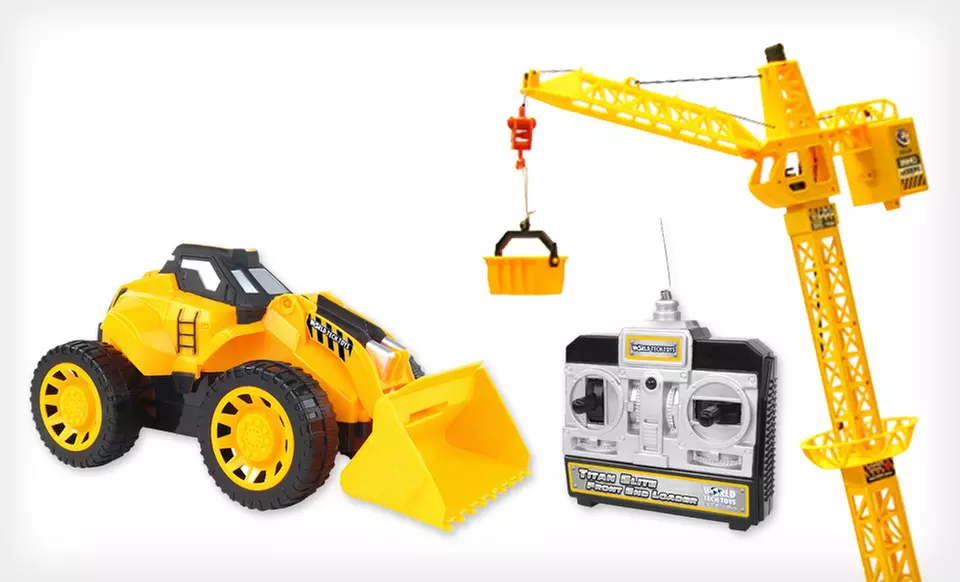 $49 for a Remote-Controlled Crane Tower and Construction Set ($120 List Price). Free Shipping. - Primary Image
