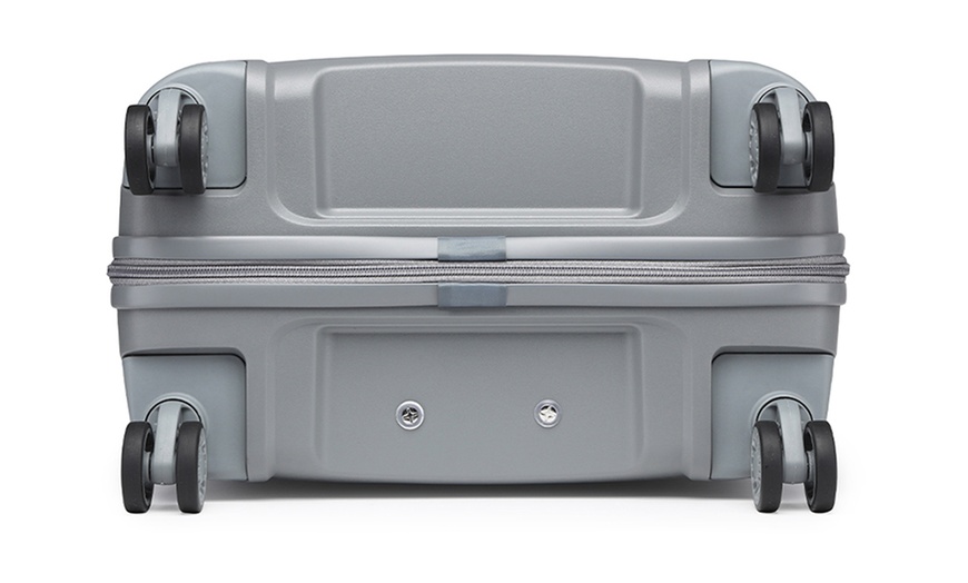 Image 10: One or Four Grey PP Hard Shell Suitcases 