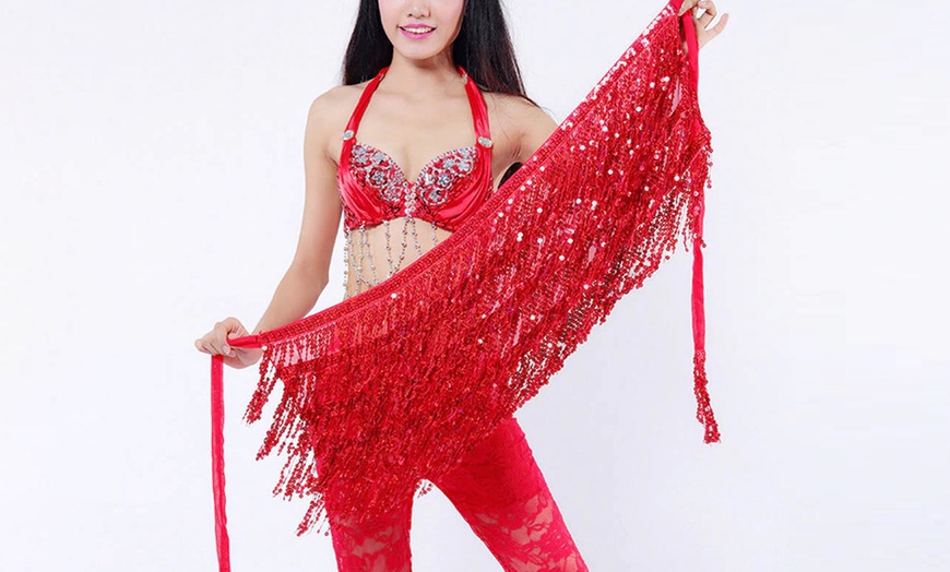 Image 4: Sequin Tassel Sarong Skirt