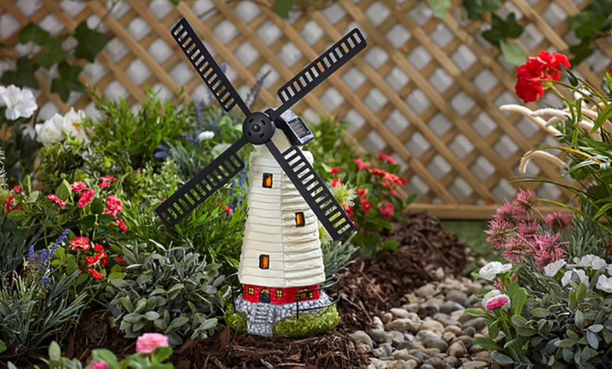 Image 1: Solar Garden Windmill