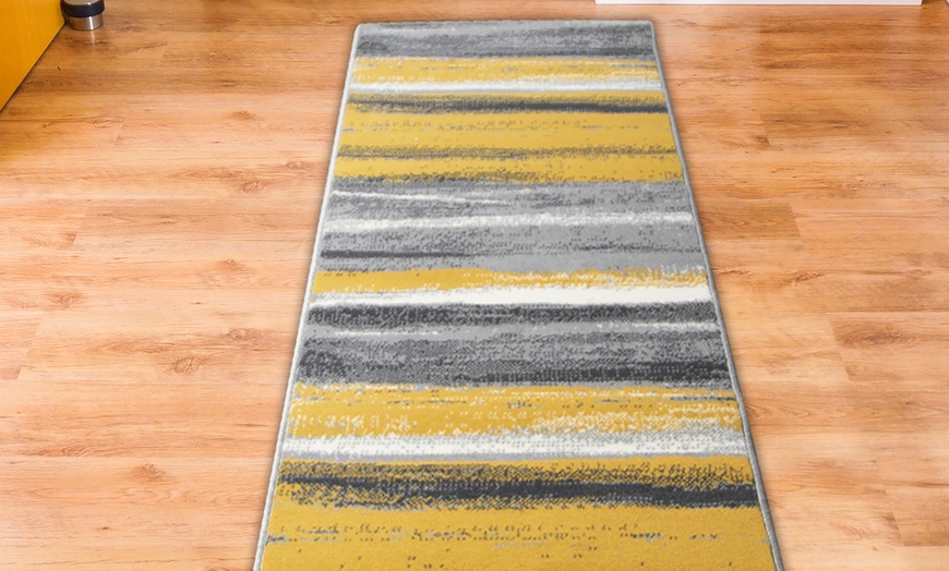 Image 11: Texas Modern Abstract Runner Rug With Free Delivery