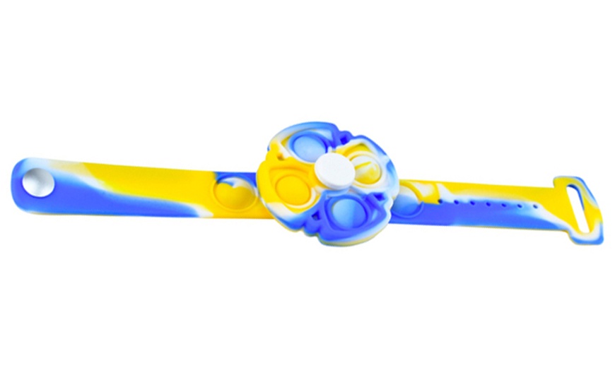 Image 2: One, Two or Three Pop It Fidget Spinner Bracelets