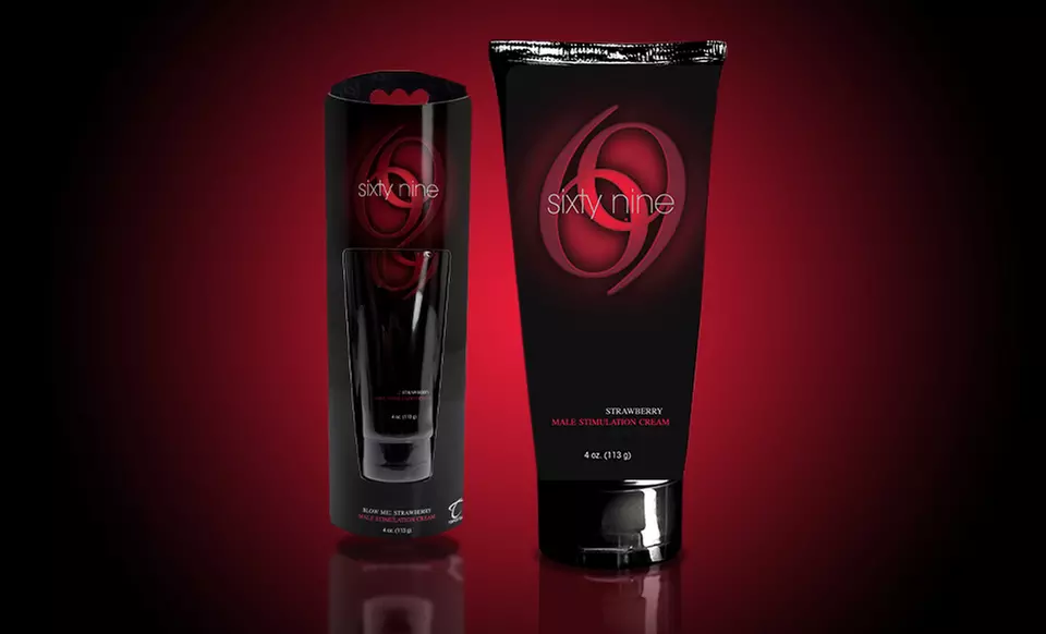 Male Stimulation Cream in Strawberry; 4 Oz. - Primary Image