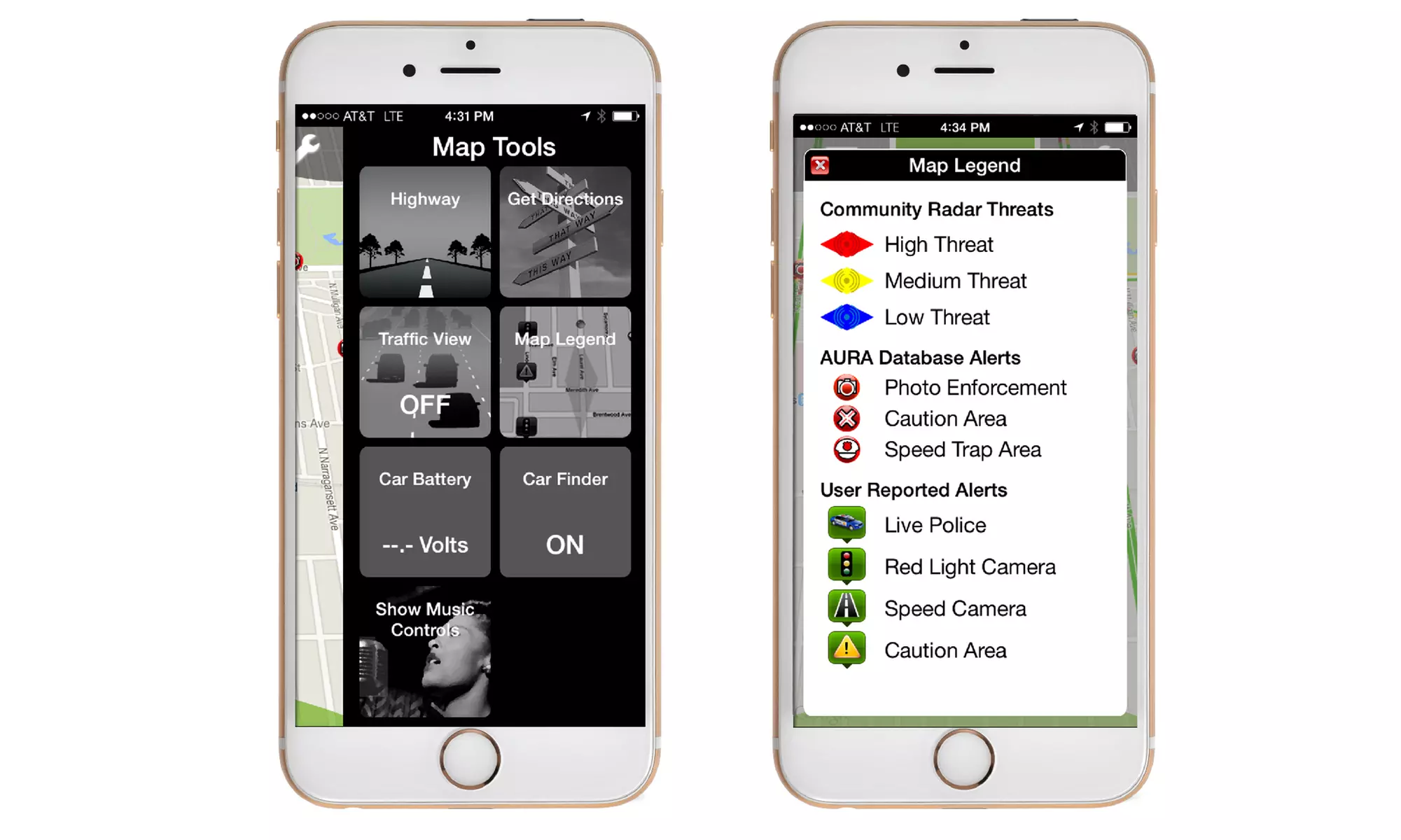 Cobra iRAD 500 iRadar Detection System with iPhone Mount - Second Medium