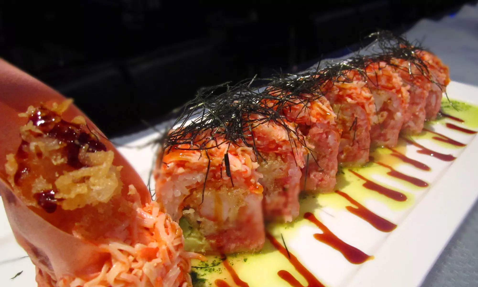 Sushi Dinner with Sake at Blue Fish Japanese Restaurant and Lounge (Up to 49% Off). Two Options Available. - Primary Image